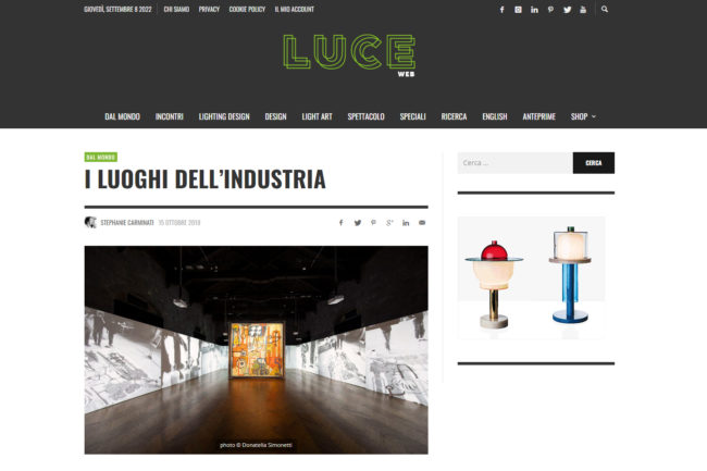 LUCEWEB – I luoghi dell’industria. L’omaggio a Mimmo Rotella di Francesco Murano