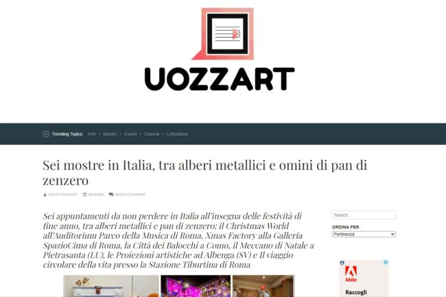 UOZZART – Sei mostre in Italia, tra alberi metallici e omini di pan di zenzero